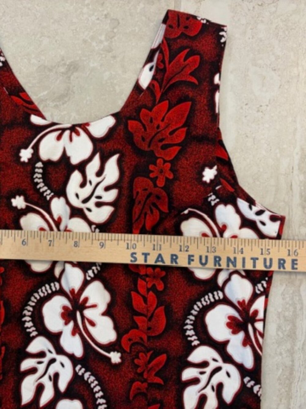 Vintage KYs Floral Shift Dress Made in Hawaii Sz Medium 100% Cotton Tiki Resort - Picture 7 of 8